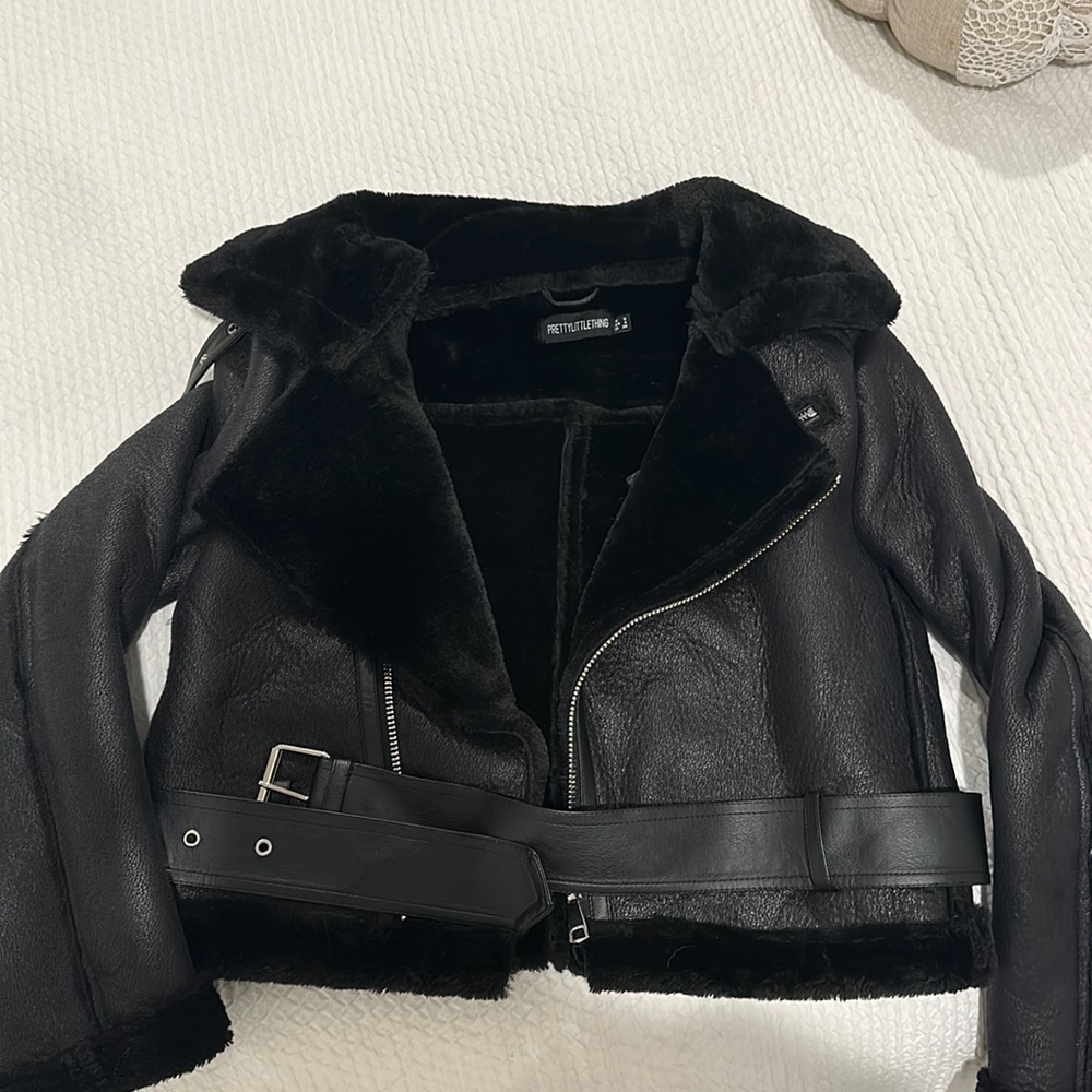 Pretty little thing faux fur coat